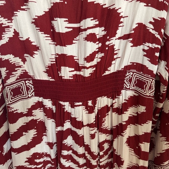 Anthropologie Front Ring Printed Kaftan The Lucia size M/L Coastal Beach - Picture 6 of 8